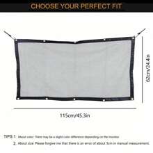 1 件装车辆宠物屏障，宠物防护网，前后车隔网，SUV 狗安全障碍网，易于安装，可折叠存放，大尺寸狗门 - 黑色 - 查看 2