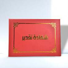 Premium A4 Foil Embossed Certificate, Honor Certification, Appointment Letter, Cover For Training, Employee Awards, Qualification Diploma Back To School
