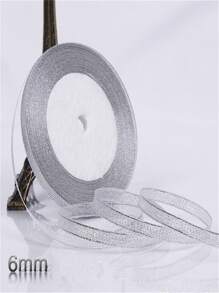 Fita de cetim brilhante prateada e dourada de 25 jardas (6 mm a 5 cm), ideal para decoração de festas, casamentos, embalagens de presentes, Natal, Halloween e projetos DIY. - Multicolorido - Ver 10
