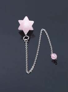 1 viên đá quý tự nhiên Crystal Con lắc dùng để dò tìm bói toán Wicca Chakra Reiki Thạch anh hồng Thạch anh tím Pha lê trắng Lapis Lazuli Mặt dây chuyền Onyx F055 - con lắc - Xem 6