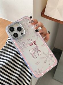 Ốp lưng Apple Winter Creative Snowflake Fawn tương thích với iPhone15/14/13/12/11/Xsm/Xr/Xs/X/7, đơn giản, sang trọng nhẹ nhàng, doanh nhân cao cấp, chống bụi bẩn - Nhiều màu - Xem 2