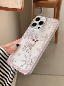 Ốp lưng Apple Winter Creative Snowflake Fawn tương thích với iPhone15/14/13/12/11/Xsm/Xr/Xs/X/7, đơn giản, sang trọng nhẹ nhàng, doanh nhân cao cấp, chống bụi bẩn - Nhiều màu - Xem 3