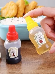4 peças mini molho prato apertar garrafa etiqueta padrão aleatório, cozinha, presente de Natal