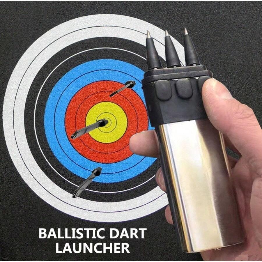 PISTOLA LANZADORA DE DARDOS BALÍSTICOS, herramienta táctica para caza, tiro, juguete de tiro silencioso, herramientas de autodefensa - Blanco - Ver 1