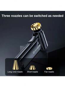 SUITU 1 Máy thổi không dây màu đen, Quạt phun nước Turbojet di động có thể sạc lại Quạt Vortex Force 130.000 vòng/phút Máy thổi mạnh mẽ với quạt ống dẫn khí tốc độ cao cho ô tô, vệ sinh, máy thổi phản lực để cắm trại Pin sạc USB 4000mAh - Máy thổi bụi đa năng - Xem 2