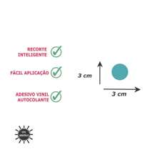 Polka Dot Wall Stickers 20 Units Of 3cm Each - Màu Hồng baby - Xem 2