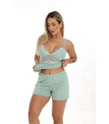 Baby Doll Short Dool Feminine Breastfeeding Lace: Postpartum Comfort With Elegance - 203 - 紫丁香色 - 查看 4