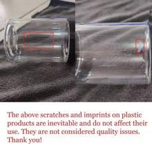 4pcs 7cm Dia. Plastic Storage Jars Lids, Paint/Cream/Mask Divider Bottles, PET Clear Sampling Cosmetic Containers, Includes 4pcs Reusable Black Label Stickers