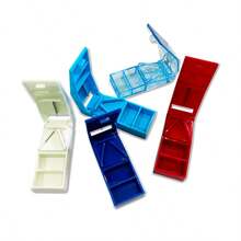 2-In-1 Pill Cutter And Splitter, Medication Divider Pill Crusher - White - View 2