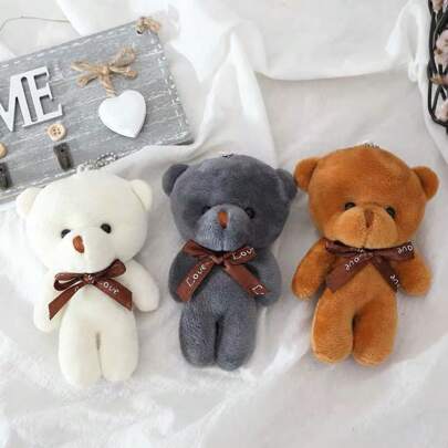 Regalo de pareja: Colgante, juguete de peluche, llavero con oso de peluche mini y osito de juguete, decoración de boda, regalo de fiesta