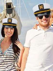 1 chiếc mũ thủy thủ thuyền trưởng thời trang, mũ phong cách hải quân Anh quốc dành cho cả nam và nữ thích hợp cho Giáng sinh, tiệc tùng, hóa trang - Nhiều màu - Xem 3