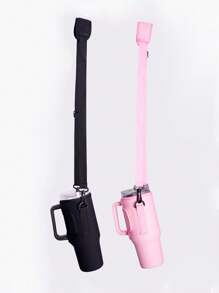 1pc Multi-Color Neoprene Sleeve For 40oz Sports Water Bottle, Shock-Proof Cup Holder With Strap, Light And Portable