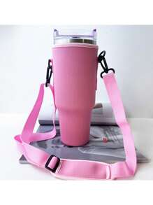 1pc Multi-Color Neoprene Sleeve For 40oz Sports Water Bottle, Shock-Proof Cup Holder With Strap, Light And Portable