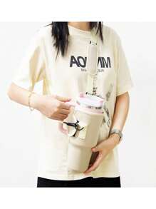 1pc Multi-Color Neoprene Sleeve For 40oz Sports Water Bottle, Shock-Proof Cup Holder With Strap, Light And Portable