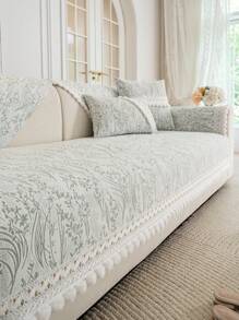 1pc Chenille Jacquard Sofa Cover , Couch Protector For Four Seasons, Universal Furniture Cover For Bedroom, Office, Living Room Home Decor Gifts Birthday Graduation - Multicolor - View 22