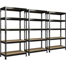Storage Shelves 5 Tier Adjustable Garage Storage Shelving, Heavy Duty Metal Storage Utility Rack Shelf Unit For Warehouse Pantry Closet Kitchen, 28" X 12" X 59", Black - Camel - View 1