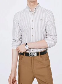 Cinturón automático de decoración de lobo para hombre, para fiestas - Negro - Ver 6