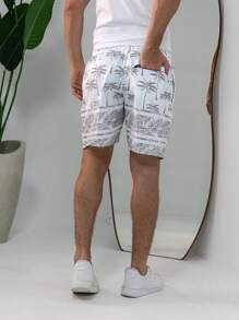 Tactel Shorts Thick Men's Mauricinho Adult Surf Beach Pool Quick Dry Gym Bermuda Summer - Xám - Xem 4