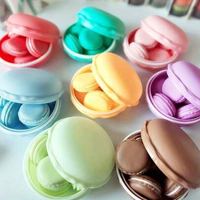 7pcs 1Set Cute Macaroon Jewelry Storage Boxes, 1 Large Storage Case Wtih 6 Mini Case For Jewelry Care, Multi-Color Large Small Cute Macaroon Jewelry Accessories Storage Box, Packaging Case Containers For Earrings Necklace Rings Bracelet