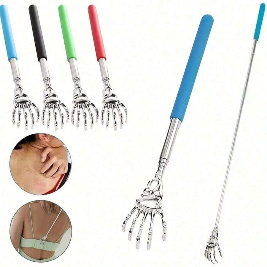 1pc Adjustable Monster Claw Back Scratcher, Retractable Claw Massager, Comfortable Handheld Tool For Body Massage - Multicolor - View 1