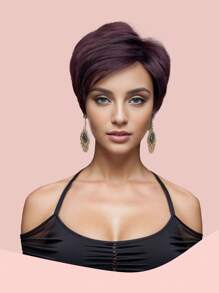 Middle-Aged And Elderly Wigs, Synthetic Wigs, Silver-Gray Grandma Wig Suitable For Daily Wear And Role Playing