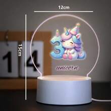 1 件装 美丽定制台灯夜灯 生日独角兽 适用于卧室装饰灯 圣诞礼物
