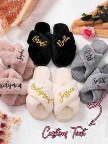 Spersonalizowane koralowe kapcie ślubne, prezenty na wieczór panieński, prezenty dla druhen, artykuły na przyjęcie weselne, upominki na wieczór panieński, prezenty świąteczne, prezenty na Święto Dziękczynienia