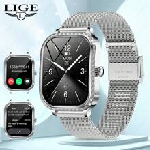 LIGE LIGE's New Smart Watch Sedentary Reminder, Breathing Training, Step Counting, Exercise Distance, Calorie Consumption, Smart Alarm Clock, Female Physiological Reminder, Multiple Exercise Modes, Fashionable, Elegant And Luxury Women's Smart Watch