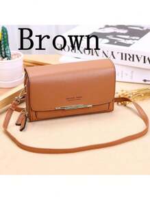 1pc Mini (18*10*6cm) RFID Women PU Leather Multifunctional Large Capacity Shoulder Bag Midsize Clutch Wallet Crossbody Bag Crossbody Phone Strap With Wallet Sling Phone Case Side Bags Christmas Gifts Gift Thanksgiving Vintage For Women Wallet Purse Wallet