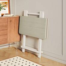 Living And Home Folding Wooden Dining Table - White 70cm W x 70cm D x 74cm H - 查看 5