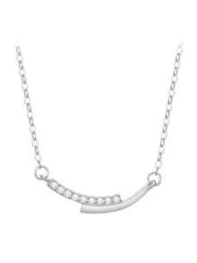 1pc Zirconia Sparkling Face Necklace, A Minimalist, Lightweight, Luxurious, Fashionable, Versatile Jewelry Piece Suitable For Women's Parties, Banquets, Dates, Festivals And Gifts