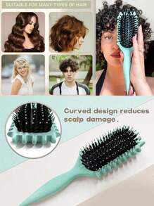 全新升级卷发定型刷，卷发刷采用特殊设计，卷发定型造型刷特别适合卷发，塑造和定型卷发，适合男女，以减少拉扯和卷发分离。由 Candybrush 设计