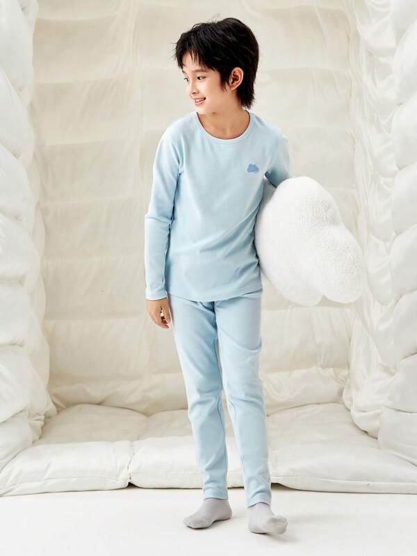 Balabala Conjunto térmico para niños 2024 invierno para niños talla grande pequeños