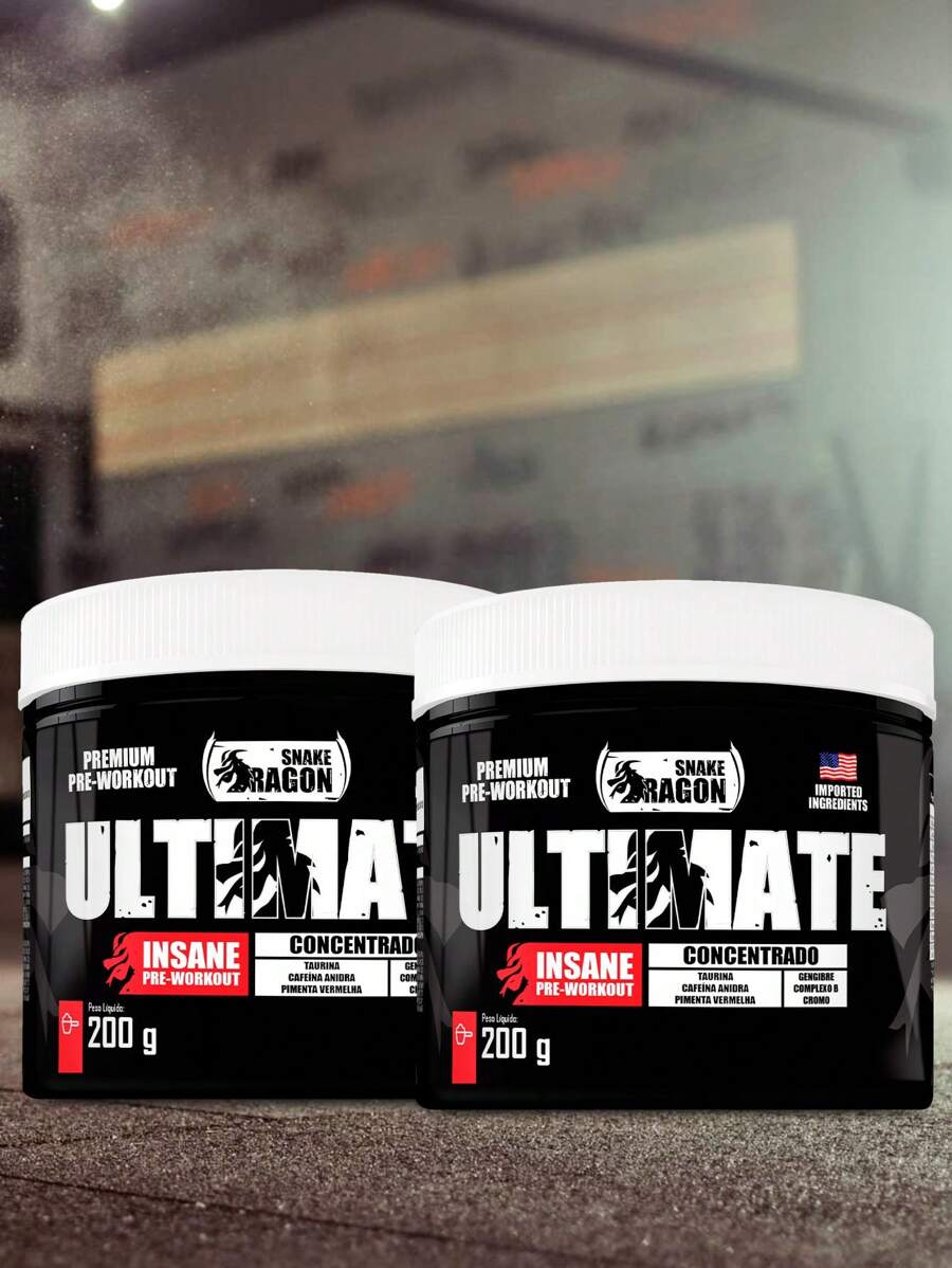 Ultimate Snake Dragon Pre-Workout Kit 2, 200g Jar - Is A Supplement Focused On Providing Energy, Endurance And Performance For Athletes And Practitioners Of Intense Physical Activities. Composed Of Ingredients That Aim To Optimize Performance During Training And Aid In Post-Workout Muscle Recovery - Açaí với guarana - Xem 1