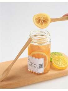 1件/5件/10件天然木勺，竹蜂蜜勺，儿童勺，咖啡搅拌棒，果酱竹勺 - 棕色 - 查看 4