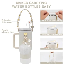 8-9毫米吸管盖，硅胶套，适用于30/40盎司杯子，女孩圣诞礼物，DIY手工装饰，感恩节装饰，朋友礼物装饰，圣诞派对装饰，配件，圣诞杯