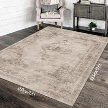 1pc leve luxo estilo boêmio simples europeu poliéster-nylon mistura espessada chenille tapete felpudo com padrão impresso colorido, adequado para quarto, sala de estar, corredor, sala de jantar em casa, lavável à máquina