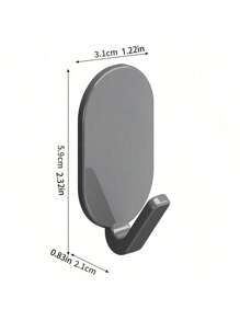 5/10 chiếc Móc dán chịu lực, Móc treo khăn, Giá treo khăn, Móc treo tường bằng thép không gỉ tự dính, Không cần khoan, Dễ dàng lắp đặt, Chất liệu ABS chống thấm nước và bền, Thích hợp để treo khăn tắm, Áo choàng tắm, v.v., Rất thích hợp cho phòng tắm và nhà vệ sinh, Vật dụng không thể thiếu cho gia đình, Giải pháp lưu trữ hoàn hảo. - Nhiều màu - Xem 4