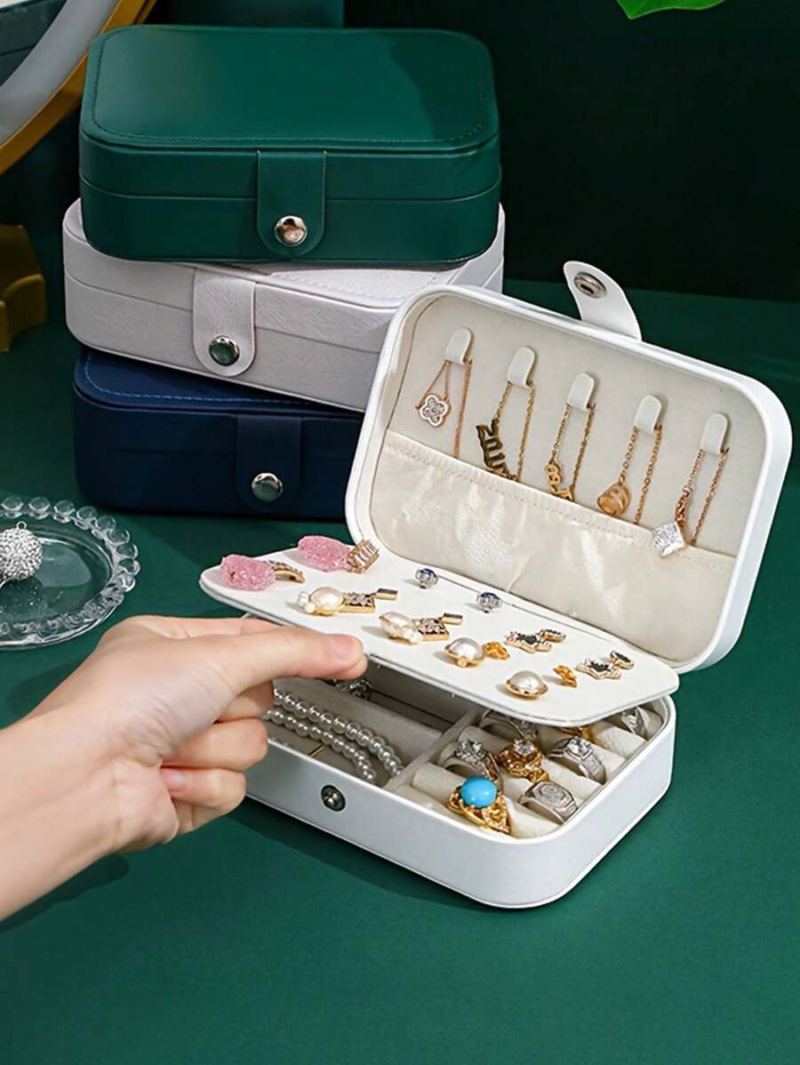 1 hộp đựng đồ trang sức du lịch, hộp đựng đồ trang sức đơn giản cho du lịch và gia đình, hoa tai, nhẫn, vòng tay di động, hộp đựng đồ trang sức, thiết bị lưu trữ đồ trang sức bằng da thời trang được cá nhân hóa, hộp đựng đồ trang điểm, hộp đựng kem dưỡng da, hộp đựng hoa tai, hộp đựng đồ trang sức, hộp đựng đồ trang sức lớn, hộp đựng đồ trang điểm, hộp đựng, hộp đựng đồ trang điểm, trưng bày túi, kệ lưu trữ, kệ Acrylic, hộp đựng đồ túi, cho bãi biển ngày lễ, bộ sưu tập phòng tắm, bộ sưu tập phòng ngủ, dung tích lớn - Nhiều màu - Xem 1