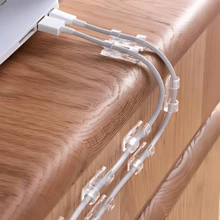 Rosalyra Beauty Kit 10 Clips Organizer Adhesive Cable Wire Wall Fixer - Trong sáng - Xem 2