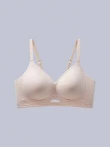 3 chiếc áo ngực liền mạch không dây bằng cao su mềm, áo ngực mỏng thoáng khí nhẹ cho phụ nữ ngực nhỏ - Nhiều màu - Xem 3