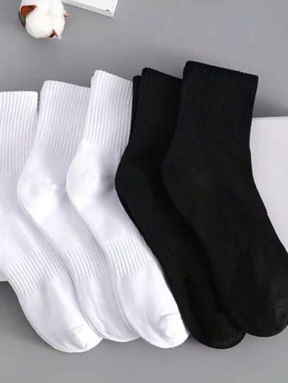 Kit 6,12 e 24 Pares De Meia Masculina Cano Alto 40-46 Unissex - Vini