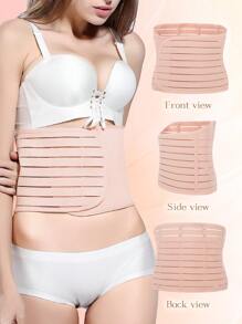 Adjustable Hook And Loop Breathable Waist Trainer Corset, Waist Cincher Body Shaper - Multicolor - View 4