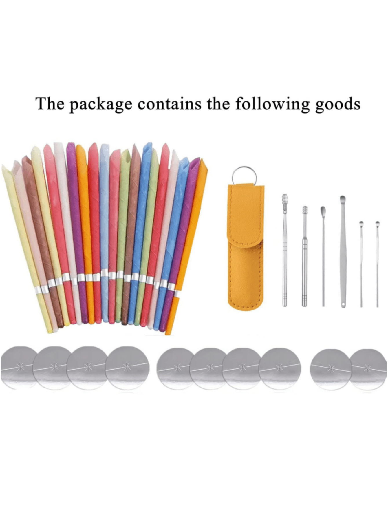 Earwax Removal Kit, Fragrance Beeswax Ear Candles, Natural Earwax ...