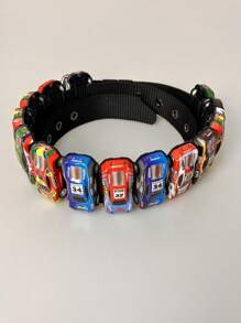 DIY 汽车腰带、迷你车腰带、玩具车腰带、卡通车腰带、尼龙迷你车腰带、赛车腰带、附视频教程、汽车礼品腰带（夏季、秋季、万圣节） - 彩色 - 查看 4