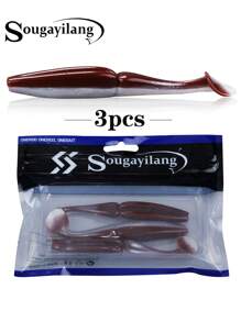 SOUGAYILANG Soft Bait Silicone Fishing Lure Big Soft Worm Baits Artificial Worm Soft Paddle Tail Swimbait For Bass Trout Redfish Walleye Fishing Tackle - Multicolor - View 14