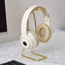 1 Stück Metall Kopfhörer Ständer für den Schreibtisch, geeignet für alle Kopfhörergrößen, gold/rosegold