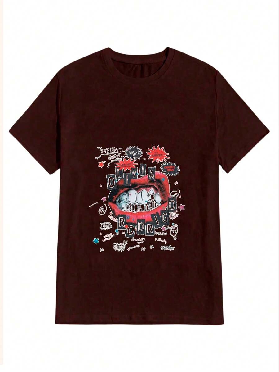 Olivi@ Rodrigo T-Shirt 100% Cotton NEW! - 鏽棕色 - 查看 1