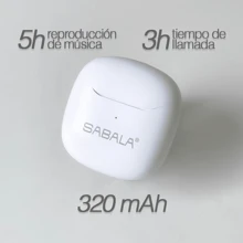 Audífonos Inalámbricos Sabala ST-760 Conexión estable y rápida - Blanco - Ver 3