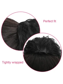 Pferdeschwanz-Extension, 18/26/30 Zoll Ziehverschluss Pferdeschwanz Haarverlängerungen synthetisch langes lockiges welliges Haar Extensions Pferdeschwanz dicke Haarteile für Frauen, 1B